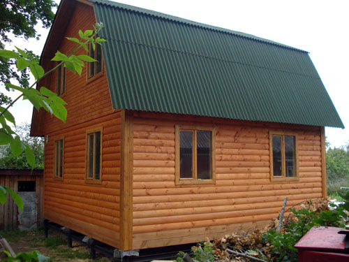 Дом из бруса по проекту №1