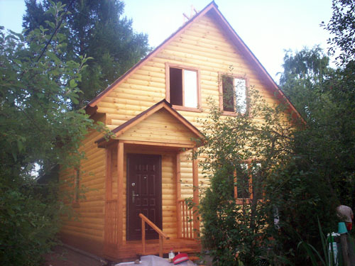 Дом из бруса по проекту №2