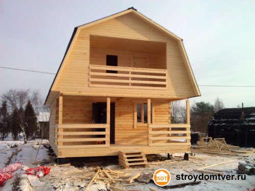 Баня из бруса по проекту №1